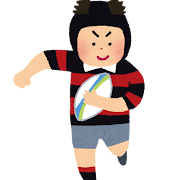 ラグビー　ラン